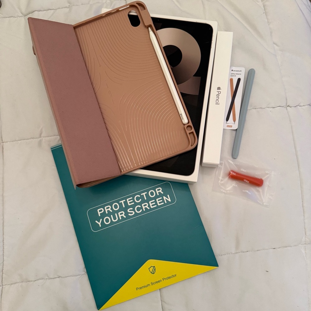 Apple Pencil 5-Piece Accessory Bundle (iPad not included)